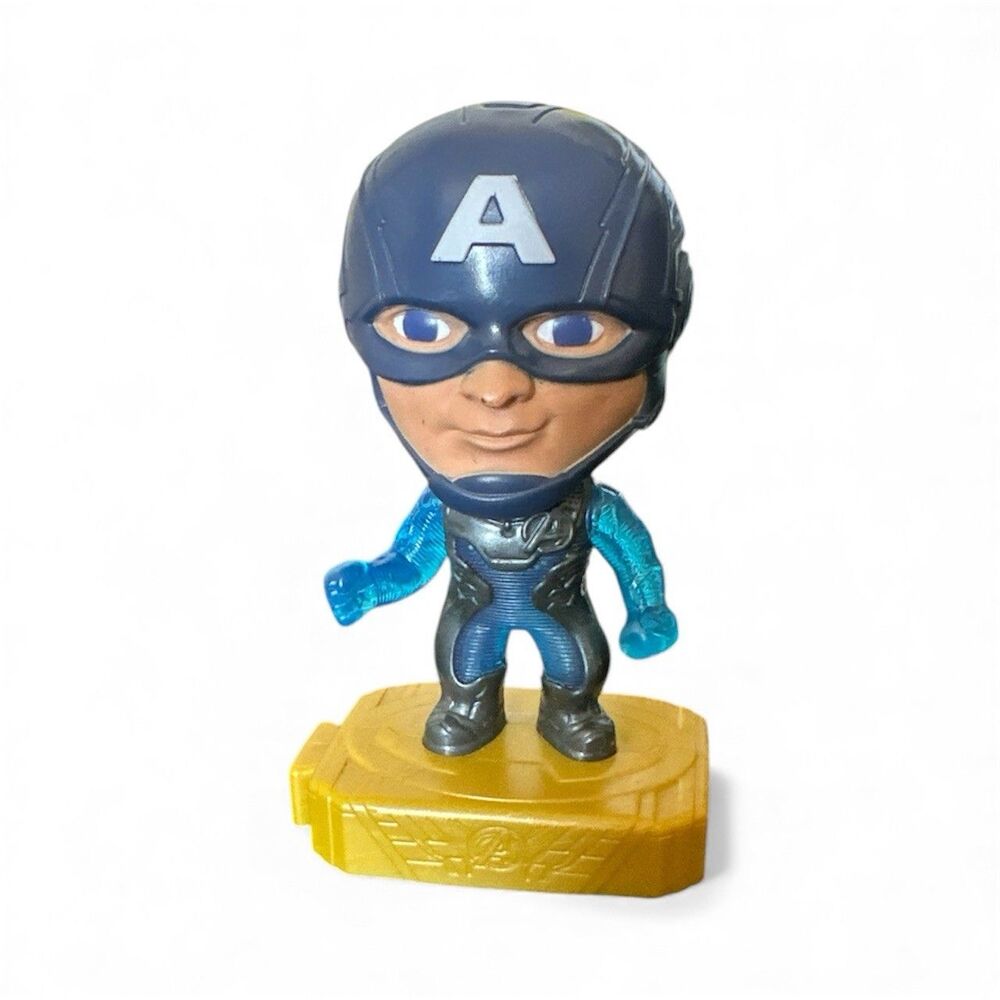 McDonald's 2019 Marvel Avengers Light Up Captain America 4” Happy Meal Toy Works